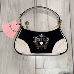 NWT Juicy couture dusty liquorice/angel heritage shoulder bag   The perfect lil